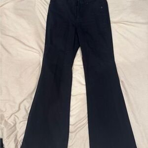 Express Black Flare & High Rise Jeans